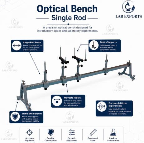 Optical Bench Single Rod